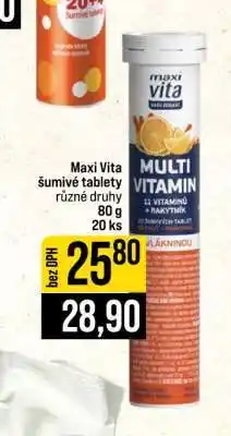 Jip Maxi Vita šumivé tablety různé druhy nabídka
