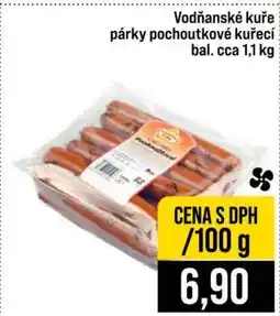 Jip Vodňanské kuře párky pochoutkové kuřecí nabídka