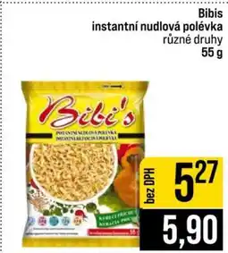 Jip Bibis instantní nudlová polévka nabídka