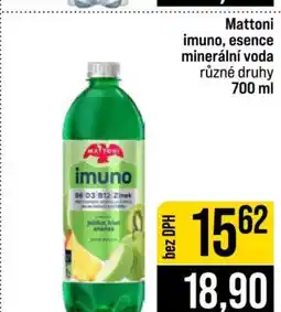 Jip Mattoni imuno, esence minerální voda nabídka