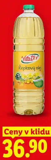 Lidl VitaDor Řepkový olej, Ceny v klidu 36.90 nabídka