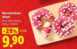 Lidl Marshmallows donut, 56 g, jemné pečivo nabídka
