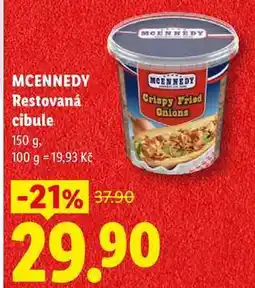 Lidl MCENNEDY Restovaná cibule nabídka