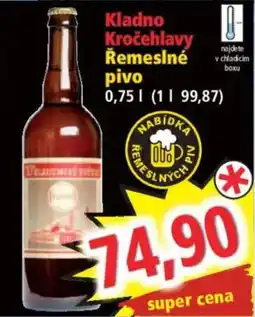 Norma Kladno Kročehlavy Řemeslné pivo nabídka