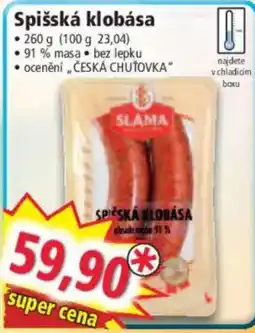 Norma Slama spišská klobása nabídka