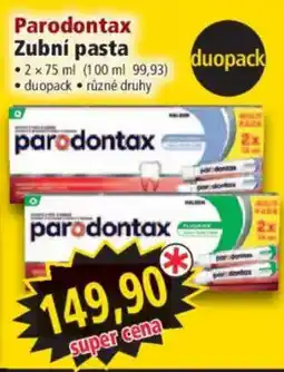 Norma Parodontax zubní pasta nabídka