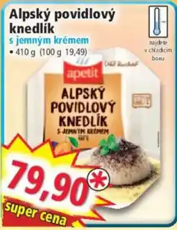 Norma apetit alpský povidlový knedlík s jemným krémem nabídka