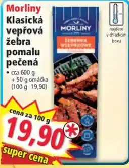 Norma Morlina klasická vepřová žebra pomalu pečená nabídka