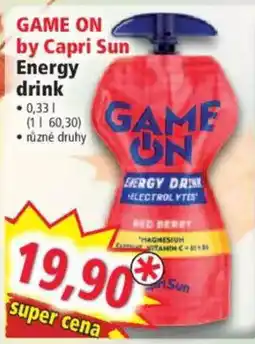 Norma Game On by Capri Sun Energy drink nabídka