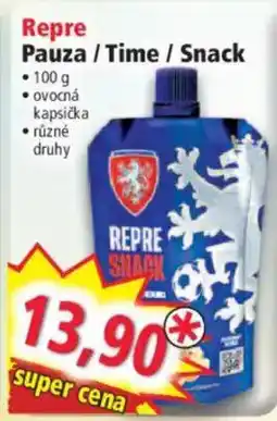 Norma Repre Snack nabídka