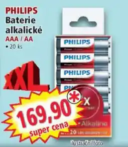 Norma Philips baterie alkalické AAA / AA nabídka