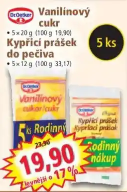 Norma Dr.Oetker vanilinový cukr nabídka