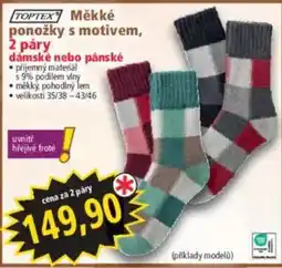 Norma TopTex měkké ponožky s motivem nabídka