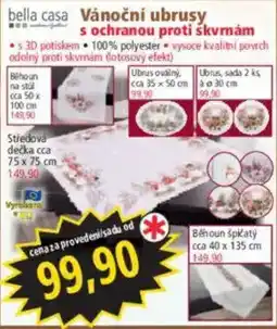 Norma bella casa Vánoční ubrusy s ochranou proti skvrnám nabídka