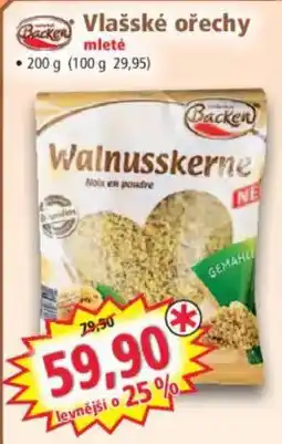 Norma Backen vlašské ořechy mleté nabídka