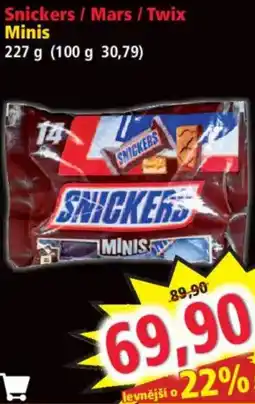 Norma Snickers Minis nabídka