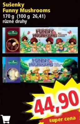 Norma Sušenky Funny Mushrooms nabídka