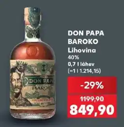Kaufland Don Papa Baroko nabídka
