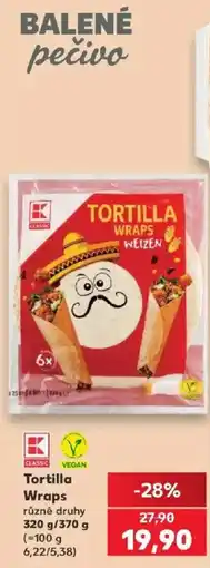Kaufland K Classic Tortilla Wraps nabídka