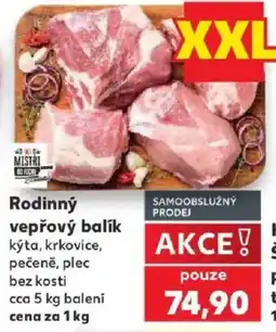 Kaufland Mistři rodinný vepřový balík nabídka