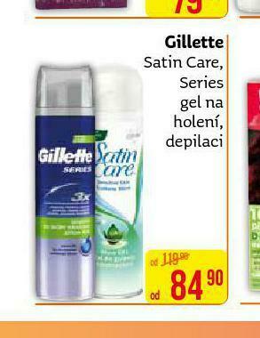 Teta Gillette satin care gel na holení nabídka