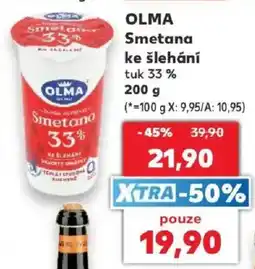 Kaufland Olma smetana ke šlehání nabídka