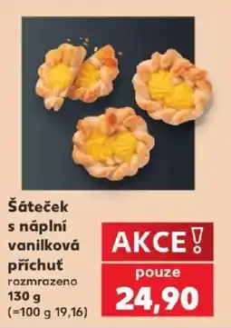 Kaufland Šáteček s náplní vanilková příchutě nabídka