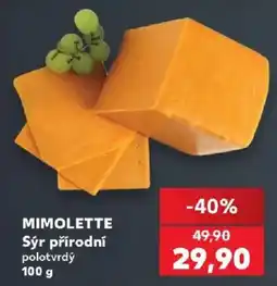 Kaufland Mimolette sýr přírodní polotvrdý nabídka