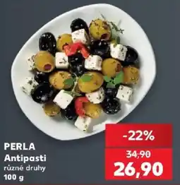 Kaufland Perla antipasti různé druhy nabídka