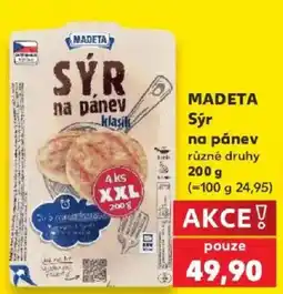 Kaufland Madeta sýr na pánev klasik nabídka