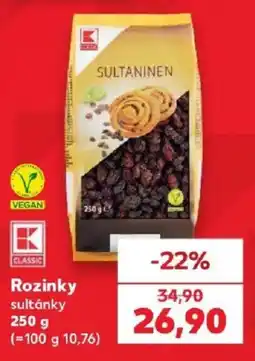 Kaufland K-Classic rozinky sultánky nabídka