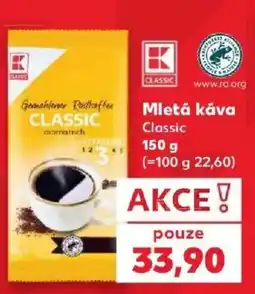 Kaufland Classic mletá káva nabídka