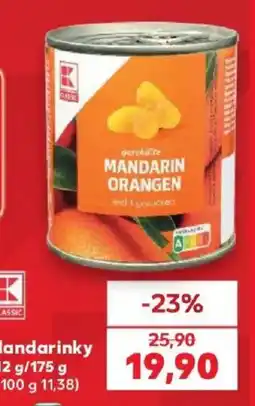 Kaufland K-Classic mandarinky nabídka