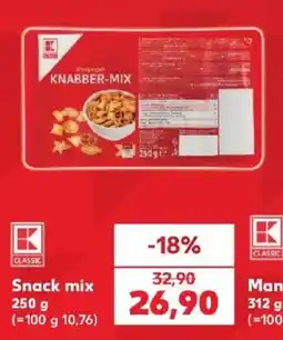 Kaufland K classic snack mix nabídka