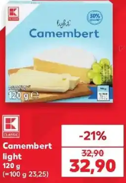 Kaufland K Classic Camembert light nabídka