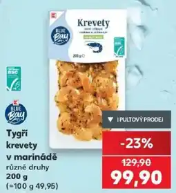 Kaufland Blue Bay tygří krevety v marinádě nabídka
