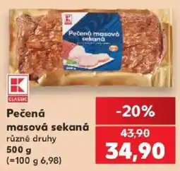 Kaufland K Classic pečená masová sekaná nabídka