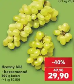 Kaufland Hrozny bílé nabídka