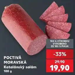 Kaufland Poctivá moravská katalánský salám nabídka