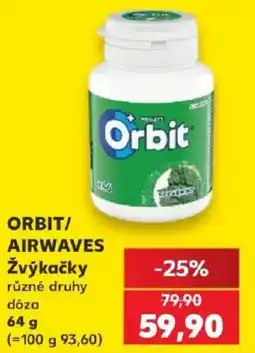 Kaufland Orbit žvýkačky různé druhy nabídka