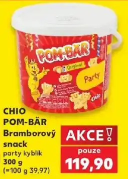 Kaufland Chio pom-bär bramborový snack nabídka