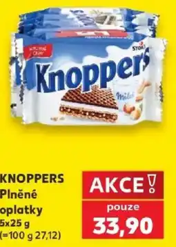 Kaufland Knoppers plněné oplatky nabídka
