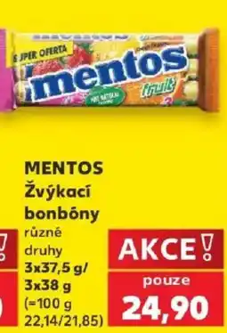 Kaufland Mentos žvýkací bonbóny nabídka