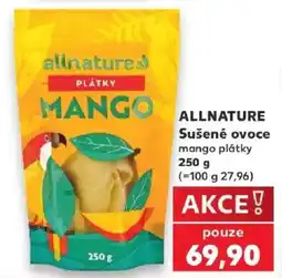 Kaufland Allnature sušené ovoce mango plátky nabídka