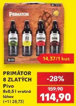 Kaufland Primátor 8 zlatých nabídka