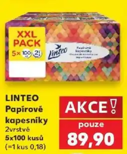 Kaufland Linteo papírové kapesníky nabídka