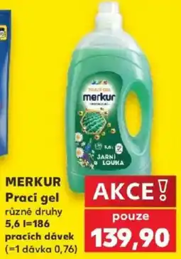 Kaufland Mercur prací gel nabídka