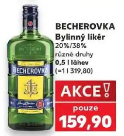 Kaufland Becherovka nabídka