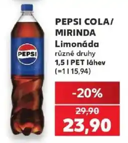 Kaufland Pepsi Cola/Mirinda Limonáda nabídka