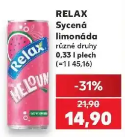 Kaufland Relax sycená limonáda nabídka